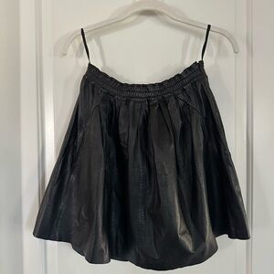 Zadig & Voltaire Black Leather Skirt